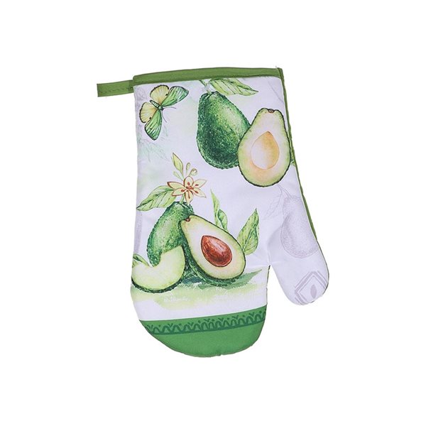 IH Casa Decor Green and White Oven Mitts - Set of 4