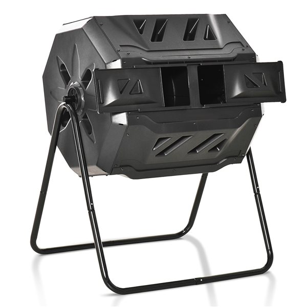 Outsunny 191-L (42-gal.) Plastic Rotating Composter