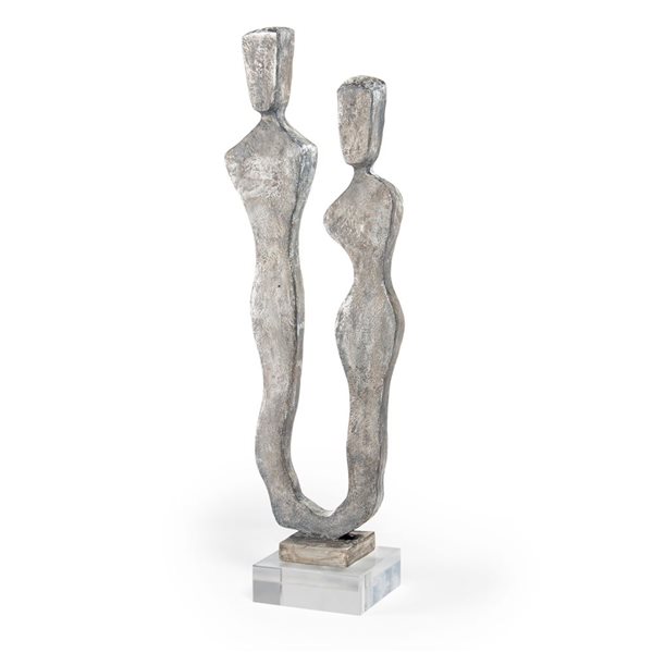 Gild Design House Polystone Resin Silhouetted Figures Statue