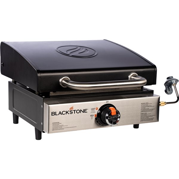 Blackstone – Plaque de cuisson au gaz propane de 60 000 BTU à 4 brûleurs  avec housse