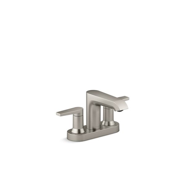 KOHLER Hint Brushed Nickel 2Handle Widespread Bathroom Sink Faucet