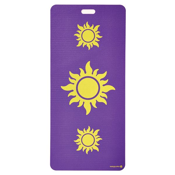 Merrithew 24-in x 54-in Kids Purple Antimicrobial Resin Yoga Mat with  Carrying Strap/handle