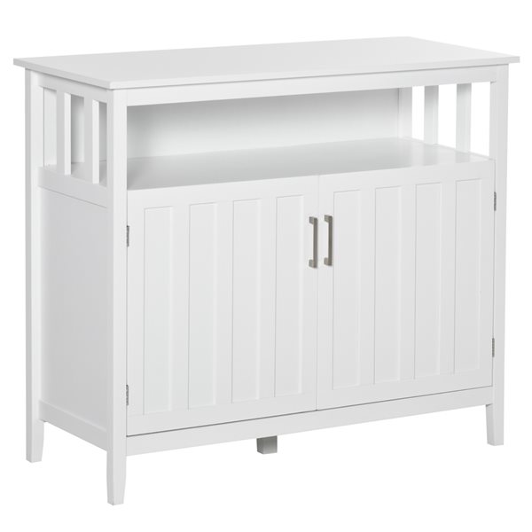 HomCom White Composite Sideboard 835-470WT | Réno-Dépôt