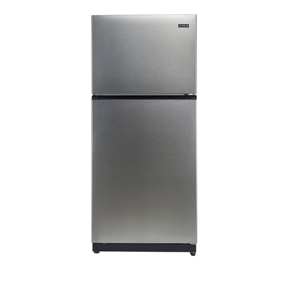 15.6 cu ft top freezer refrigerator in stainless steel standard