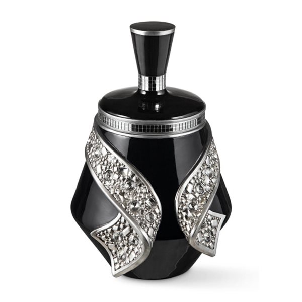 ORE International Black Polyresin Unique Jewelry Box