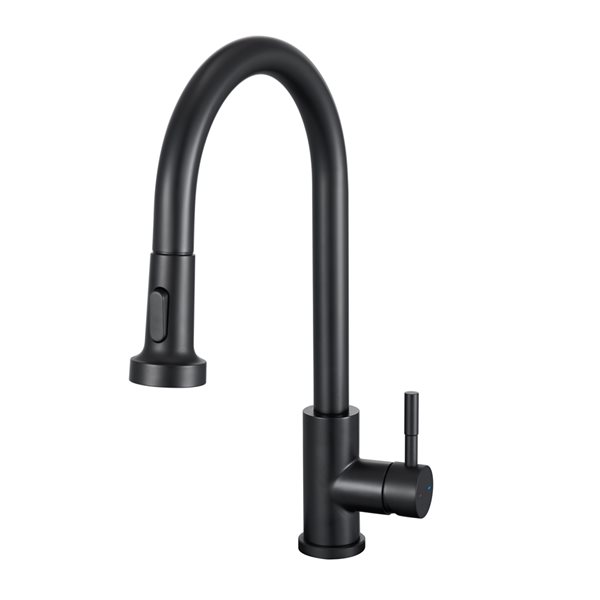 Transform Vienna Black 1 Handle Deck Mount Pull Down Handle Lever