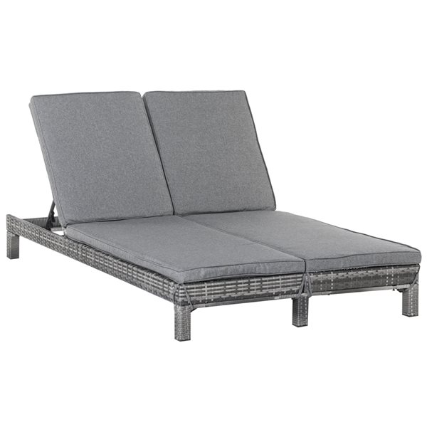 dobbelt lounger rattan