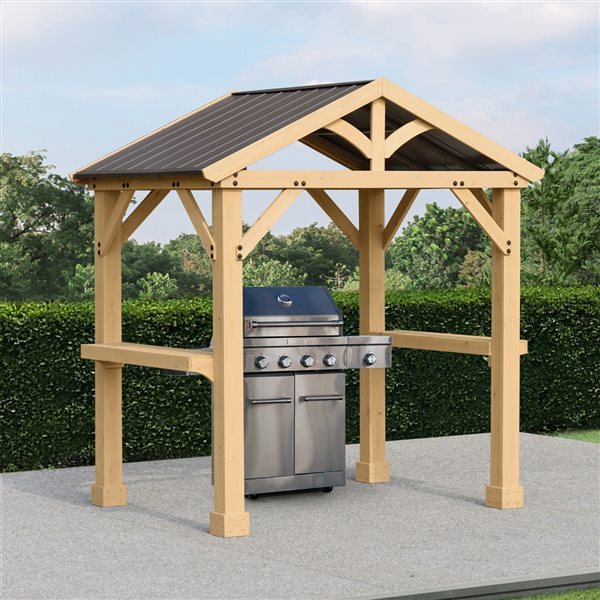 10 x 10 Meridian Gazebo Graphite Roof - Yardistry