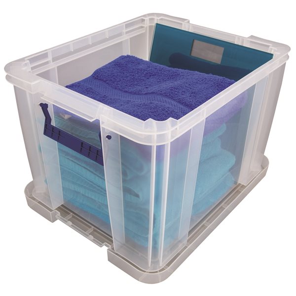 Bankers Box 36-L Clear Plastic Storage Box 7730803