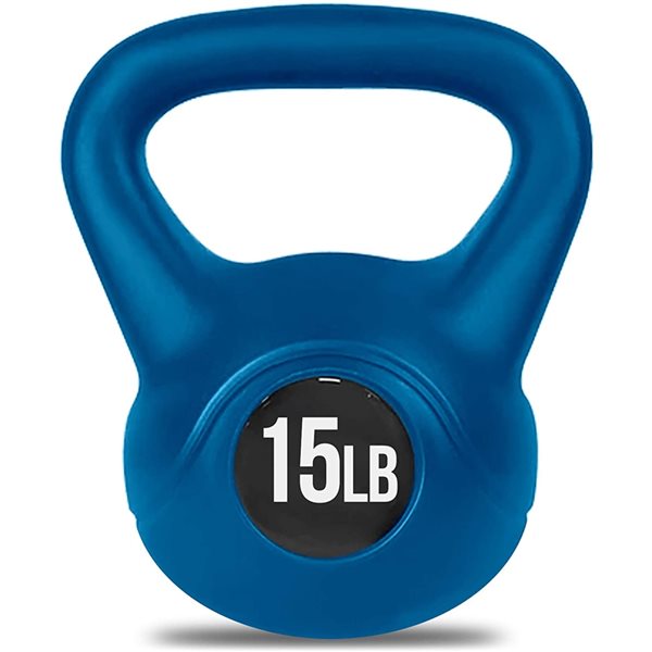 Aduro Sports Blue 15-lb Fixed-Weight Kettlebell