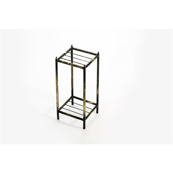 Ore International 17 In Blackgold Outdoor Square Steel Plant Stand Lb