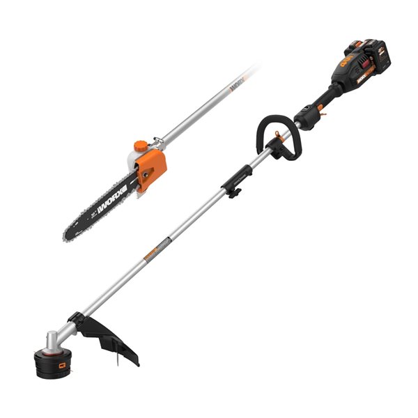 Worx 40 volt 15 in Straight Cordless String Trimmer with