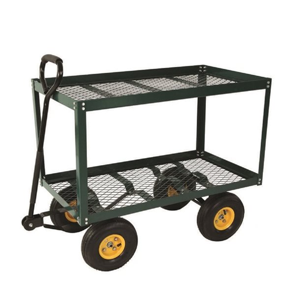 WORX 1-cu ft Steel Yard Cart in the Yard Carts department at