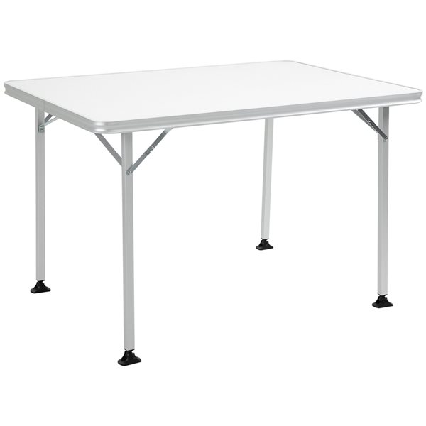 Table pliante blanche d'extérieur Outsunny rectangulaire de 33,5 po x 45,25  po A20-204WT