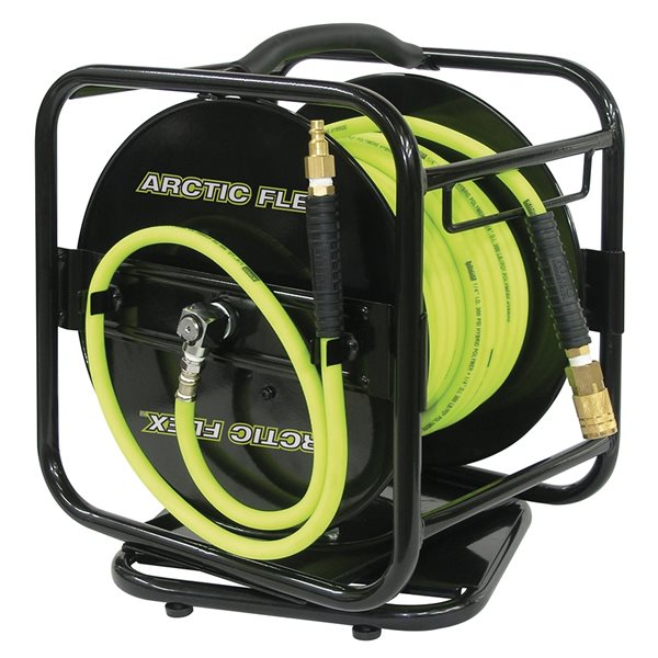 King Canada 1/4-in x 100-ft Manual Air Hose Reel with Hybrid Polymer