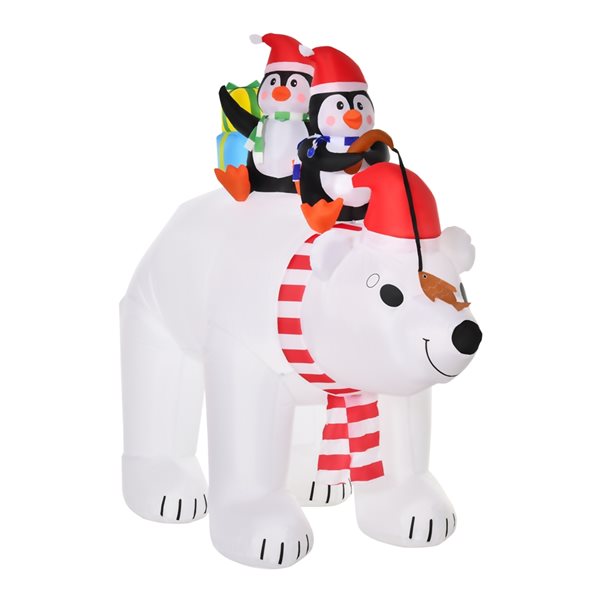 Buy 6 FT Inflatable Christmas Yard Decorations,Polar Bear Penguin