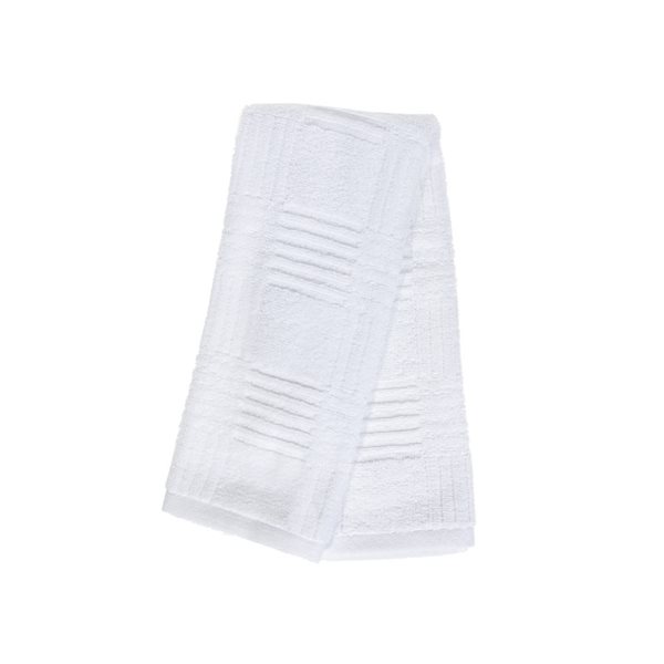 IH Casa Decor Basketweave Hand Towel (16 X 27) (White) - Set of 6