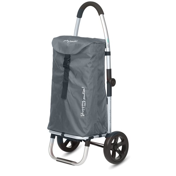 Playmarket Go Two Compact Grey Foldable Shopping Cart