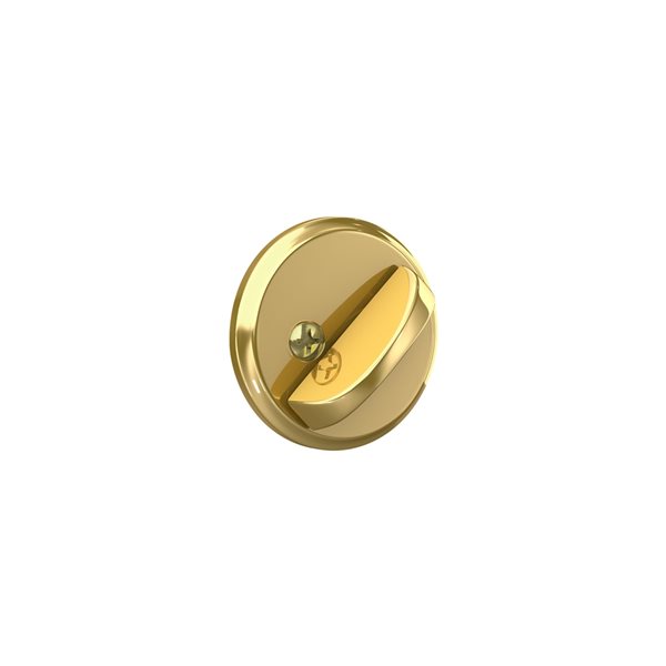 Schlage B Series C Bright Brass Traditional Single Cylinder