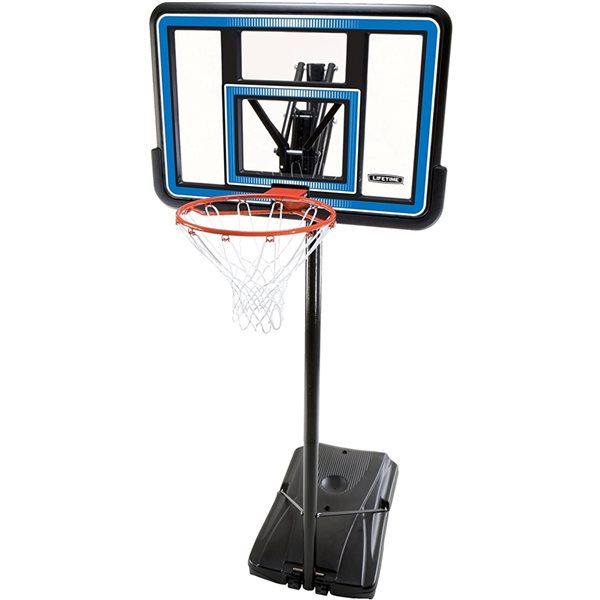 Panier de basketball portable réglable de 44 po en polycarbonate