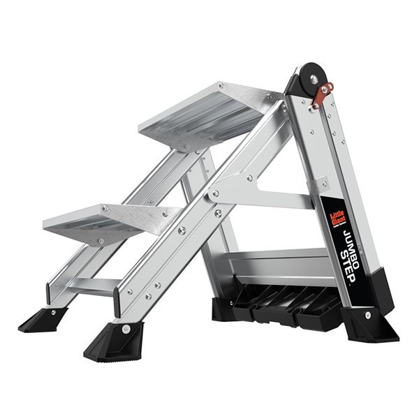 Little Giant Ladder Systems 10210BA Safety Step Stepladder with Handrail, 2-Step by Little Giant Ladders - 1