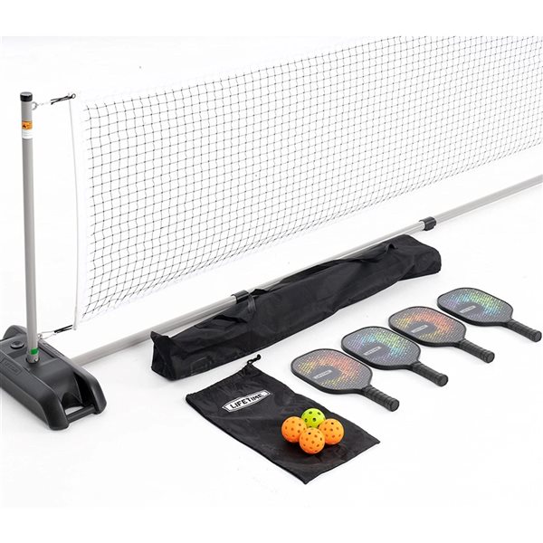 LIFETIME Professional Pickleball Bundle with Net, Balls and Rackets