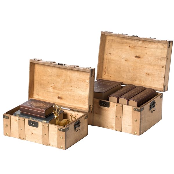 Caisse de rangement en bois Adwood 17,5 x 12,5 x 9,5 po pin CRAT18
