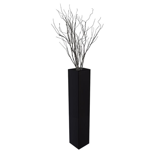 Uniquewise 30-in x 7-in MDF Wood Vase