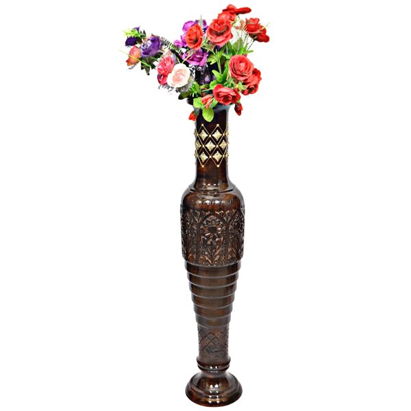 Uniquewise 37-in x 8-in Mango Wood Vase