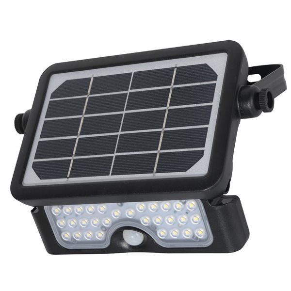 Lightway 500-Lumens/5-Watt Black LED Solar Powered Security Floodlight