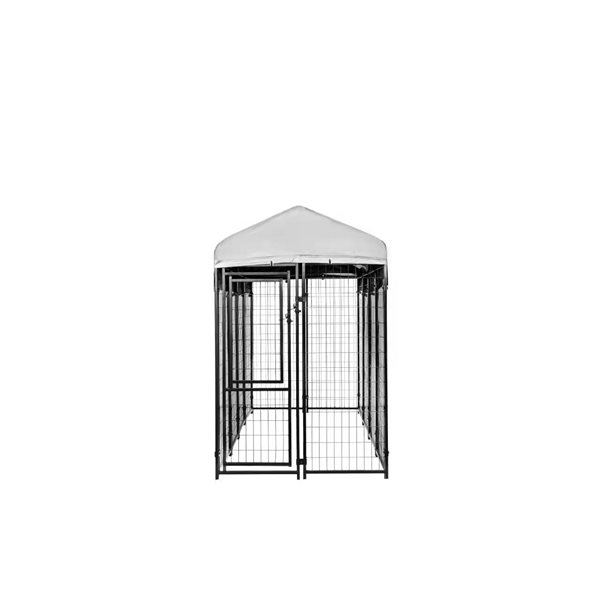 Ensemble de cage pour animal en métal noir par KennelMaster de 8 pi L. x 4 pi l. x 6 pi h.