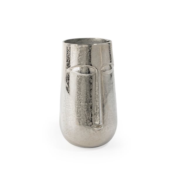 Vase décoratif Magnus par Gild Design House de 11 po en métal argenté