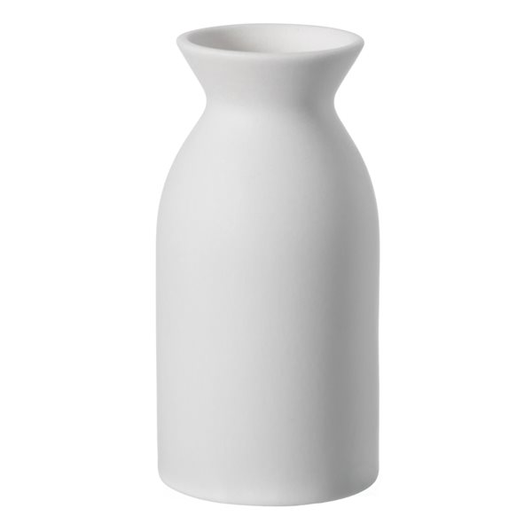 Uniquewise 6-in x 3-in White Ceramic Vase