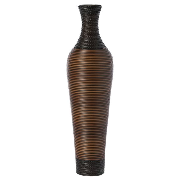 Uniquewise 40-in x 11-in Brown PVC Vase
