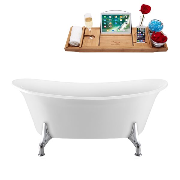 Center drain shop clawfoot tub