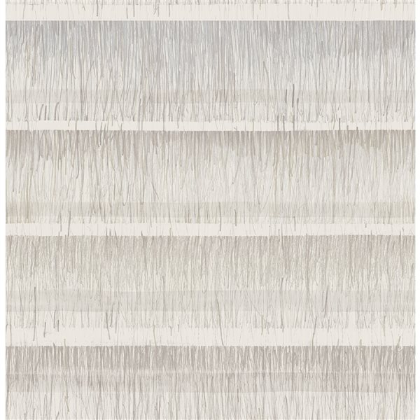NuWallpaper 30.75-sq. Ft. Grey Vinyl Textured Stripes 3D Self-adhesive Peel and Stick Wallpaper