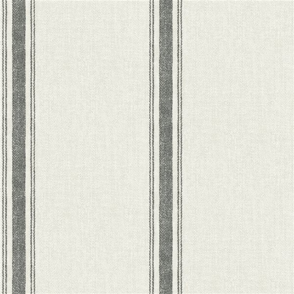 NuWallpaper 30.75-sq. Ft. Grey Vinyl Stripes Self-adhesive Peel and Stick Wallpaper
