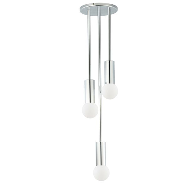 Modern chrome pendant store light