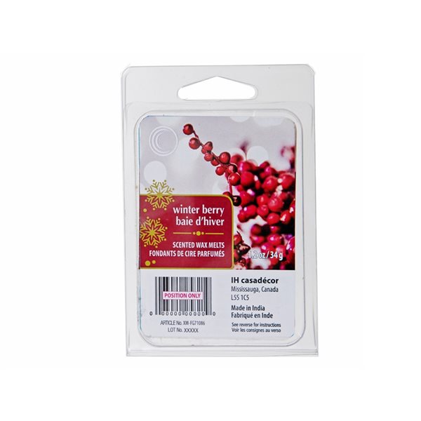 IH Casa Decor Winter Berry Scented Wax Melts - Set of 6