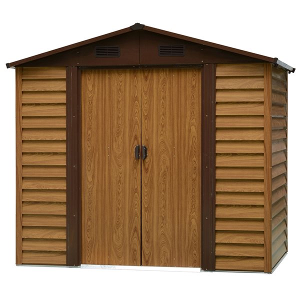 Outsunny Abri de jardin remise pour outils cabanon porte