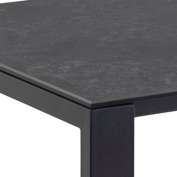 Actona Brentford Black Ceramic and Black Base Dining Table H000020749 ...