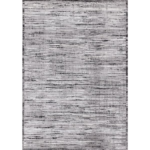 Kalora Chorus 8-ft x 11-ft Grey Rectangular Indoor Abstract Mid-century ...