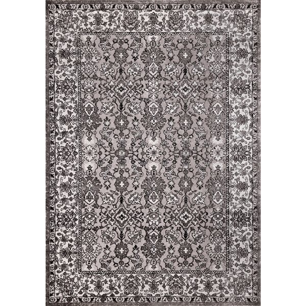 Kalora Chorus 8-ft x 11-ft Grey Rectangular Indoor Medallion Vintage ...