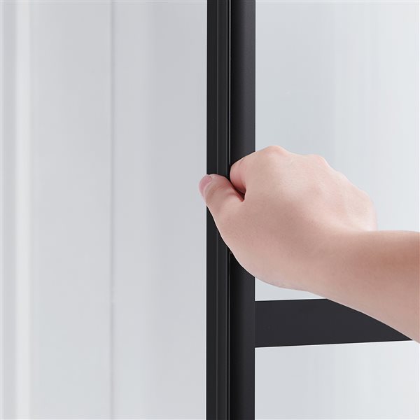 Ensemble de douche en coin Marissa par OVE Decors carré noir de 82,76