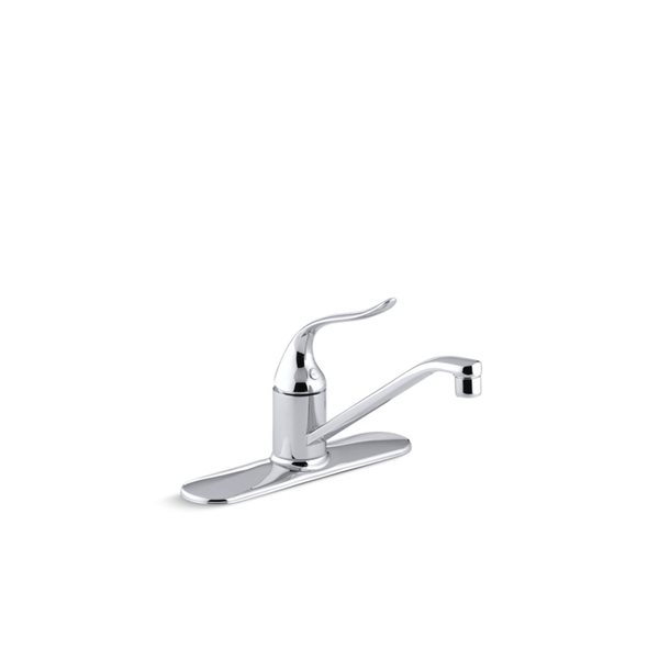 Kohler Coralais Polished Chrome Single Handle Kitchen Sink Faucet With