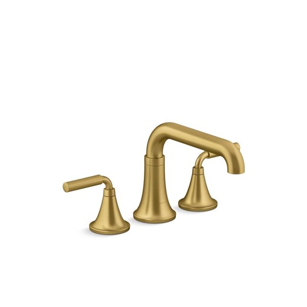 KOHLER Tone Vibrant Brushed Modern Brass Bath Faucet Trim T27417-4-2MB