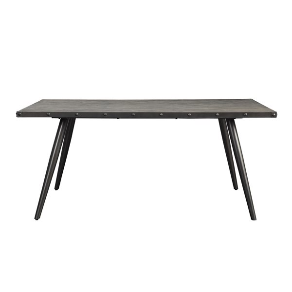 HomeTrend Palladium Grey Wood Rectangular Fixed Standard (30-in H ...