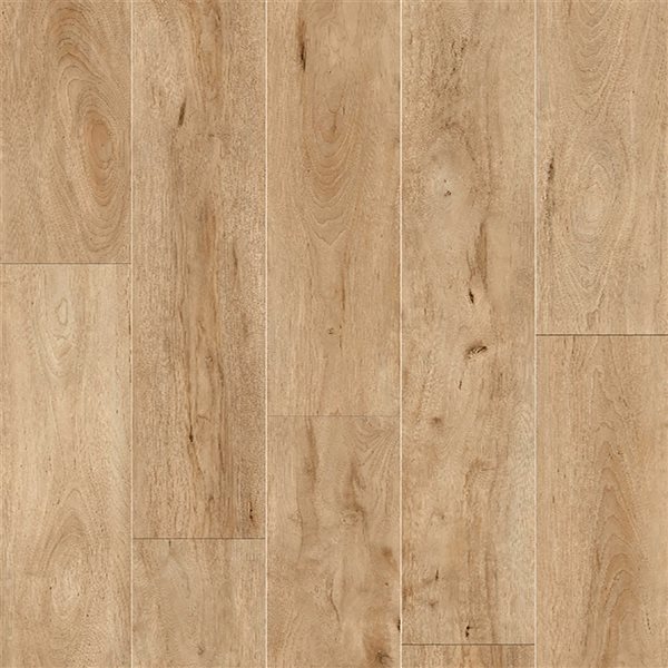Revêtement de plancher en vinyle SPC Mono Serra Carbajal résidentiel emboîtable de 5,94 po x 48 po (27,76 pi²), 14 pièces