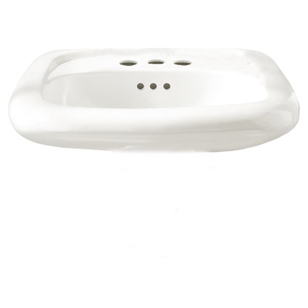 American Standard Murro White Vitreous china Wallmount Rectangular