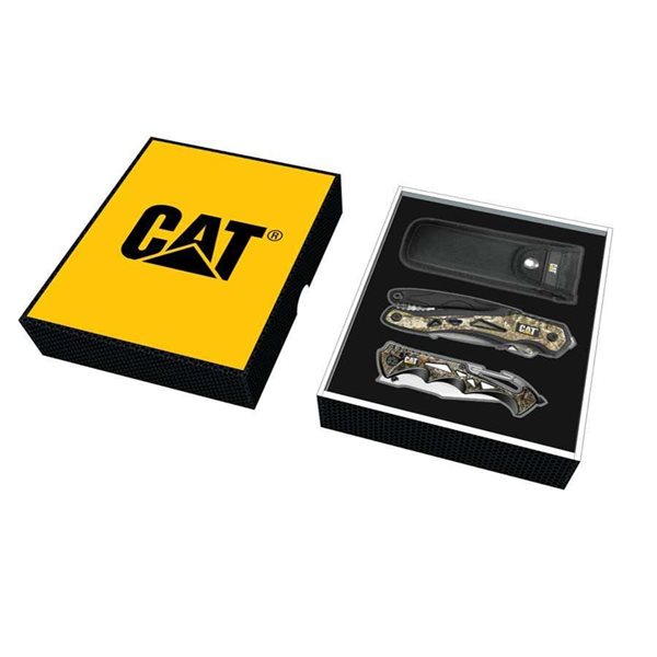 Cat 2 Piece Multi-Tool and Knife Gift Box Set with Real Tree Camo - 240358  